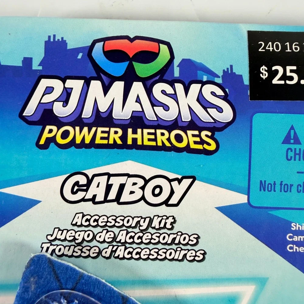 PJ Masks Catboy Power Heroes Costume Set Light-Up Mask Cape Accessory Kit New